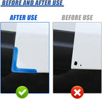 Craedli 4PCS Car Door Corner Edge Guards, Anti-Collision Auto Side Door Edge Trim Sticker, Universal Self-Adhesive Anti-Rub Vehicle Exterior Protector Decoration for SUV Pickup Truck (Blue)