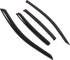 WD2-787 Dark Smoke 4 Pcs Set Window Visor (Outside Mount) Deflector Rain Guard Compatible with 2011-2014 Chrysler 200