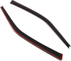 WD2-216 Dark Smoke 2 Pcs Set Window Visor (Outside Mount) Deflector Rain Guard Compatible with 1988-1991 Honda Civic Coupe