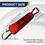 2PS Car Seat Side Organizer, Auto Seat Storage Hanging Bag, Multifunctional Vehicle Mesh Pocket Hold, Car Accessories Car Organizer Can Hold Phone, Wallet, Glasses for Most Cars