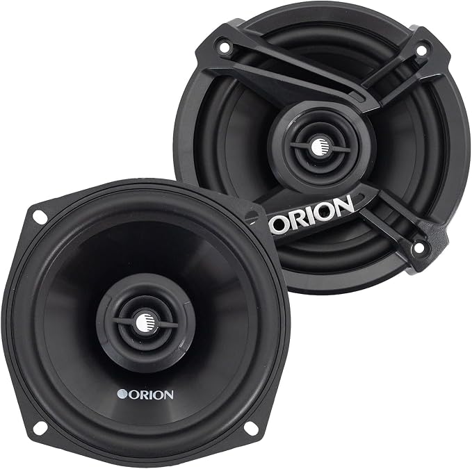 ORION Cobalt Series CB52 5.25” 2-Way Coaxial Car Speakers, 200W, 4 Ohms, Full Range, Enhanced Bass, Polypropylene Cone & Butyl Rubber Surround, Easy Install, Grills Included (Pair)