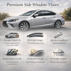 2019-2025 in-Channel Rain Guards Side Window Visor Deflectors for Toyota Toyota Rav4 SE XSE LE XLE Adventure Limited Hybrid 2020 2021 2022 2023 2024