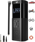 Tire Inflator Portable Air Compressor 150PSI Cordless Air Pump For Car Tires With Digital Pressure Gauge Auto Shut-Off Type C Charging And LED Light For Cars Motorcycles Bicycles Balls And More