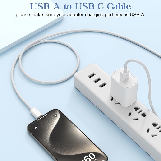 Car Carplay Cable for iPhone 17/16/15/Plus/Pro/Pro Max, USB A to USB C Cable for Apple Carplay, USB-C Car Charger for iPad mini 6th/Air 5th/Pro13'/12.9'/11' Type-C Cord Fast Charging (Black, 6FT)