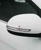 SCUARI 4PCS Car Stickers,Cars Decals,Car Accessories Trust in God Rearview Mirror Sticker,Auto Stickers and Decals,Auto Decals for Women,Trust in God Mirror Decoration,Fits Most Vehicles (White&Red)
