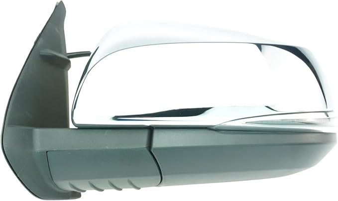 2 Piece Driver and Passenger Side Mirror Assembly Set Electric Adjustment Heated No Memory Chrome Compatible with 2016-2023 Toyota Tacoma With Turn Signal TO1320349 TO1320353 TO1321349 TO1321353