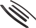 WD2-348 Dark Smoke 4 Pcs Set Window Visor (Outside Mount) Deflector Rain Guard Compatible with 2009-2014 Nissan Murano