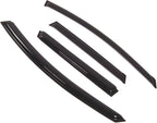 WD2-348 Dark Smoke 4 Pcs Set Window Visor (Outside Mount) Deflector Rain Guard Compatible with 2009-2014 Nissan Murano