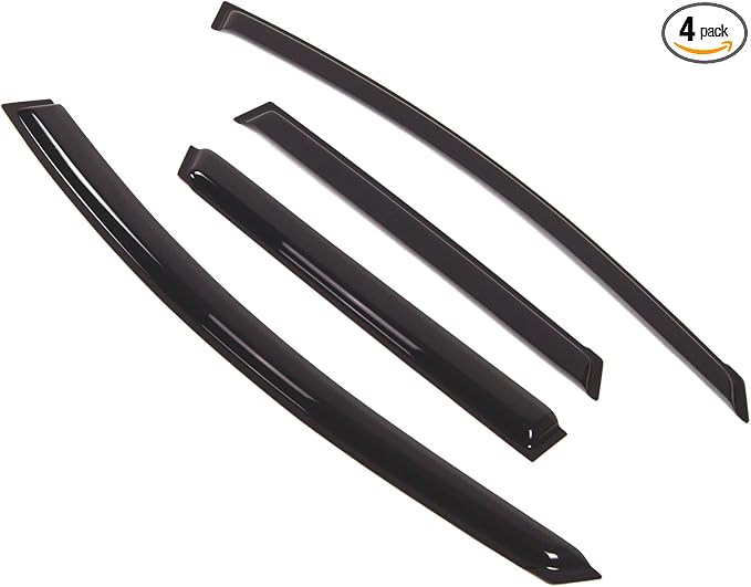 Outside Mount Window Vent Visors Rain Guards Compatible with Nissan Murano 2009-2014 | Side Window Wind Deflectors Rain Shields | Smoke Tinted, 4 Pcs Set, DGWV-348