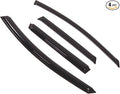 Outside Mount Window Vent Visors Rain Guards Compatible with Nissan Murano 2009-2014 | Side Window Wind Deflectors Rain Shields | Black Tinted, 4 Pcs Set, BGWV-348