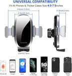 Upgraded-2nd Generation Universal Phone Holders for Your Car, Hands Free Air Vent Car Phone Holder Mount Compatible with iPhone 16/15/14/13/12/11 Series and All Phones