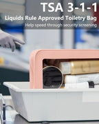 2 Pcs Clear Makup Bag Set, Clear Cosmetic Bags with Zipper Waterproof Small Travel Cosmetic Case Cute Make Up Pouch Mini Car Essentials for Women Travel Car Organizer