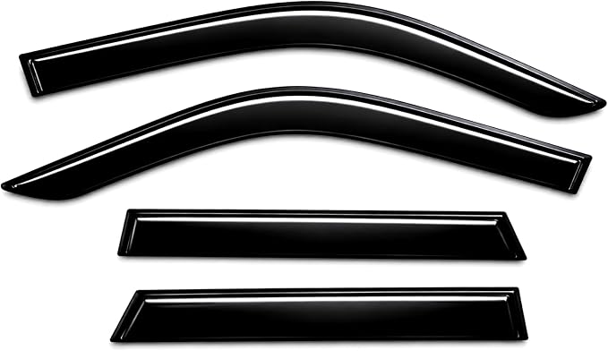 2021-2026 Tape-On Rain Guards for Ford Bronco Sport Side Window Visor Deflectors Sport Big Bend Outer Banks Badlands Heritage 2022 2023 2024 2025