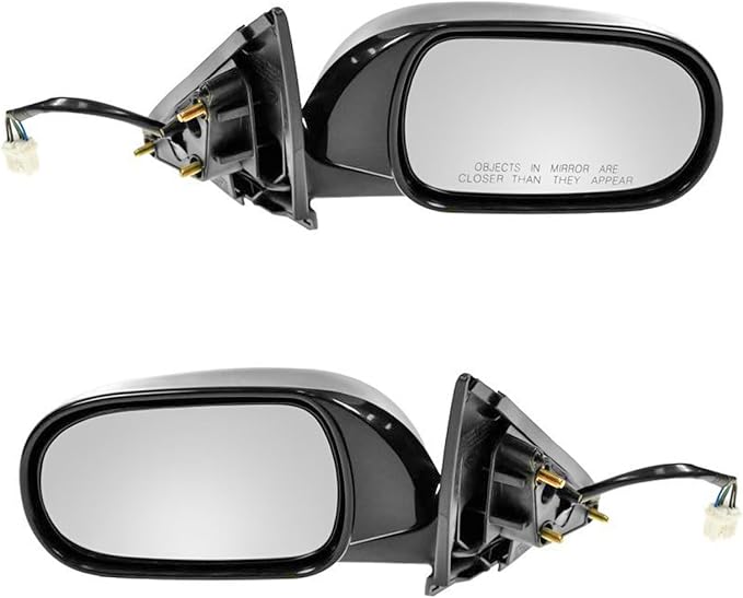 Driver and Passenger Side Mirror Assembly Set Power Heated Non Foldaway Paint to Match Compatible with 2003-2006 Infiniti G35 Sedan