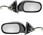 Driver and Passenger Side Mirror Assembly Set Power Heated Non Foldaway Paint to Match Compatible with 2003-2006 Infiniti G35 Sedan