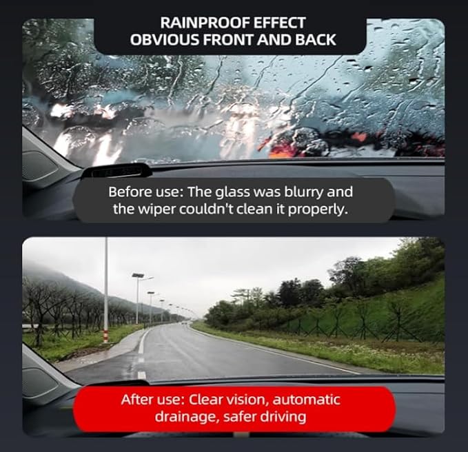 Car Glass Film Magic Cleaning Sponge, Non-Scratch Window Cleaning Sponges, Car Windshield Cleaner Tool,Fog Remover for Clear Vision Driving, Anti-Rain Fog Windshield Glass Oil Film Remover (5)