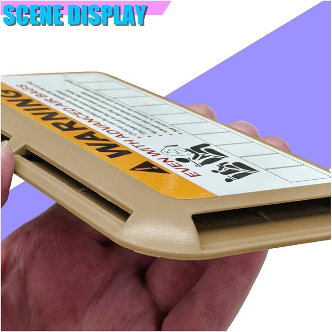 Car Sun Visor Organizer, Car Registration Holder with Parking Number Sticker, Self-Adhesive Card Pocket Storage Organizer to Keep Things Tidy (Beige)