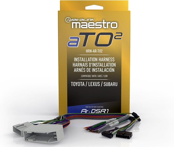 Maestro HRN-AR-TO2 Harness - Connects a Maestro AR Amplifier Replacement Module to Select Toyota, Lexus, and Subaru Vehicles with Premium Sound Systems (ADS-MAR Module Required)