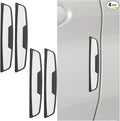 Craedli 4PCS Car Door Edge Guards Protector, Anti-Scratch Car Door Self Adhesive Anti-Collision Trim Strip Auto Side Door Protector, Universal Auto Body Bumper Guard for Cars SUV Truck(Black&White)