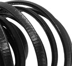 16.5 Ft (5m) Universal Car Door Edge Guards, Black | Rubber U-Shaped Trim Protector, No Glue Required