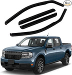 4PCS in-Channel Rain Guards Fit for Ford Maverick 2022 2023 2024 2025 2026, Front and Rear Window Visors Wind Deflectors, Vent Shade Weather Shield for 2022-2026 Maverick Accessories