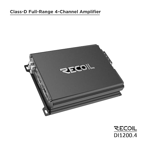DI1200-4 Full-Range Class-D 4-Channel Car Audio Amplifier, 2,400 Watts, 2-4 Ohm Stable, MOSFET Power Supply, Bridgeable