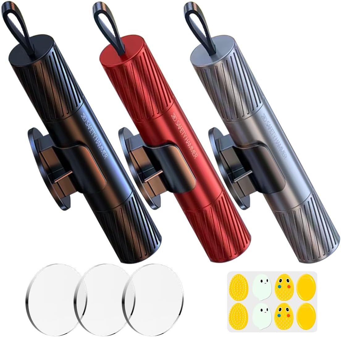 Emergency Safe Hammer — Car Window Glass Breaker & Belt Cutter
