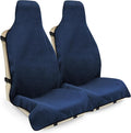Waterproof Seat Cover Towel, 2PCS Premium Sweat Carseat Protector, Perfect for Universal Anti-Slip Car Truck SUV Seat, Great for Surfing Yoga Gym Workout, Navy Blue