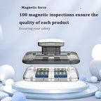 Magnetic Car Windshield Cleaner Tool with Anti-Falling Rope, Double-Sided Window Cleaning Tool for Glass Thickness 8-15mm, Magnet Auto Windshield Cleaner, Universal for Vehicles