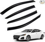 Window Rain Guards Compatible with 2019-2024 Altima, 4pcs Smoke Tint Vent Deflectors Window Visors Outside Mount Tape On Style Acrylic Set of 4 Front+Rear