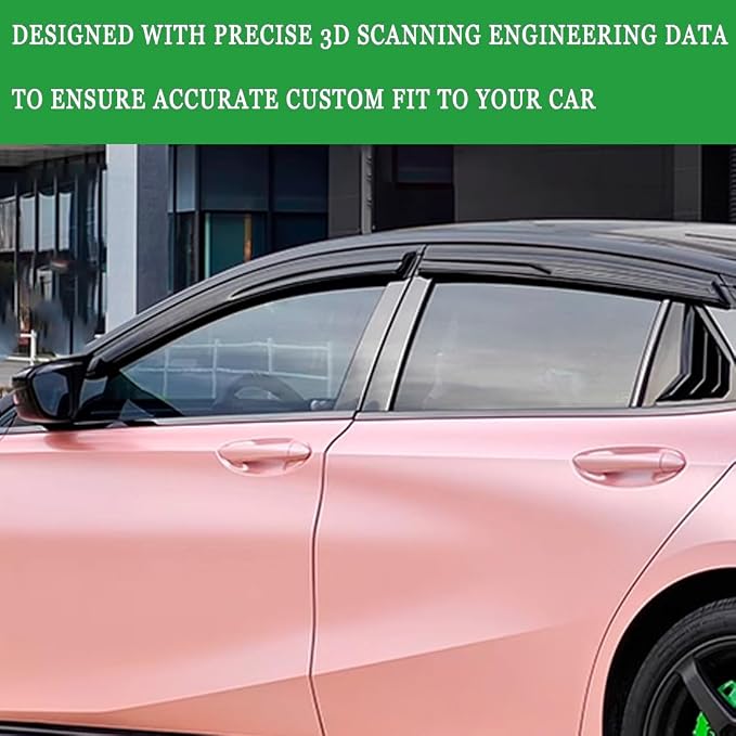 2018-2024 Window Visors Rain Guards for Chevrolet Equinox | Window Deflectors, Vent Visor, Sun Shades, Window Shields, Dark Smoke, Car Accessories