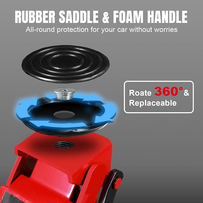 Hydraulic Low Profile Service/Floor Jack with Dual Piston Quick Lift Pump, 4 Ton (8,000 lb.) Capacity