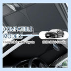 Car Windshield Sun Shade Compatible with Toyota Corolla 2020-2026,Oxford Cloth Sun Shade for Car Windshield with Foldable Design,Windshields Cover Suns Shades for Blocking Heat with Storage Bag