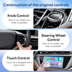 5.0 Wireless CarPlay/Android Auto Adapter USB for Factory Wired Cars (Model Year: 2015 to 2026), Convert Wired Apple CarPlay & Android Auto to Wireless Dongle, Fit in-Dash Navigation