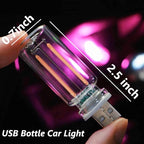 Dimmable Yellow USB Touch Control Led Lights for Car, Cute Interior Truck Lights, Retro Warm Led Night Light Ambient Lighting, Glass USB Mood Lamp Bedroom, Car Accessories for Men Women