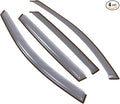 Car Window Rain Guard | Outside Mount Visors Auto Side Window Deflectors | Windows Visor Rain Shields Compatible with 2007-2012 Hyundai Veracruz | 4 Pcs Set, LGWV2-263, Light Tinted