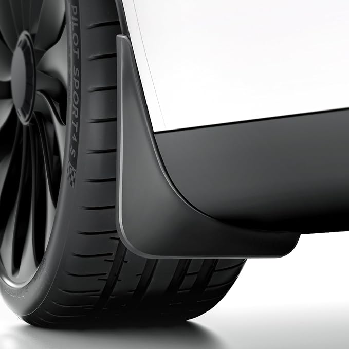 2026 Tesla Model 3 Highland Accessories - Mud Flaps [Protect Paint, No Drilling Required] All-Weather Splash Guard Body Kits for Model 3 Highland 2024-2026, Black (Set of 4)