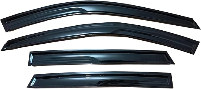 Tape On Window Visors Rain Guards Smoke Side Car Window Deflectors for 2017-2025 Mazda CX-5, CX5 Window Sun Rain Wind Vent Guards Shade 4-Pieces Set