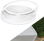 65.6ft (20m) No Glue Car Door Edge Guards White | Stop parking lot dings, U-shaped rubber, fits sedans trucks SUV, weather-resistant, protect against paint chips & scratches