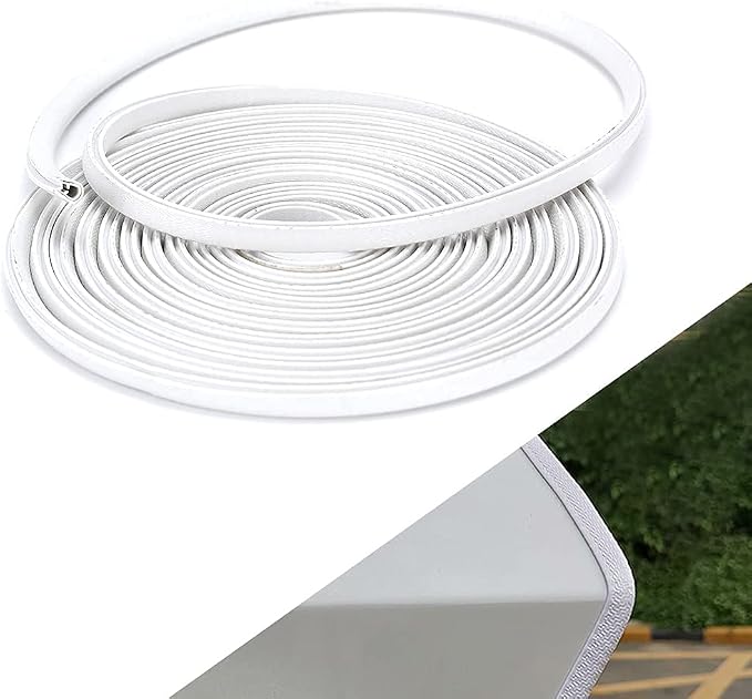 65.6ft (20m) No Glue Car Door Edge Guards White | Stop parking lot dings, U-shaped rubber, fits sedans trucks SUV, weather-resistant, protect against paint chips & scratches
