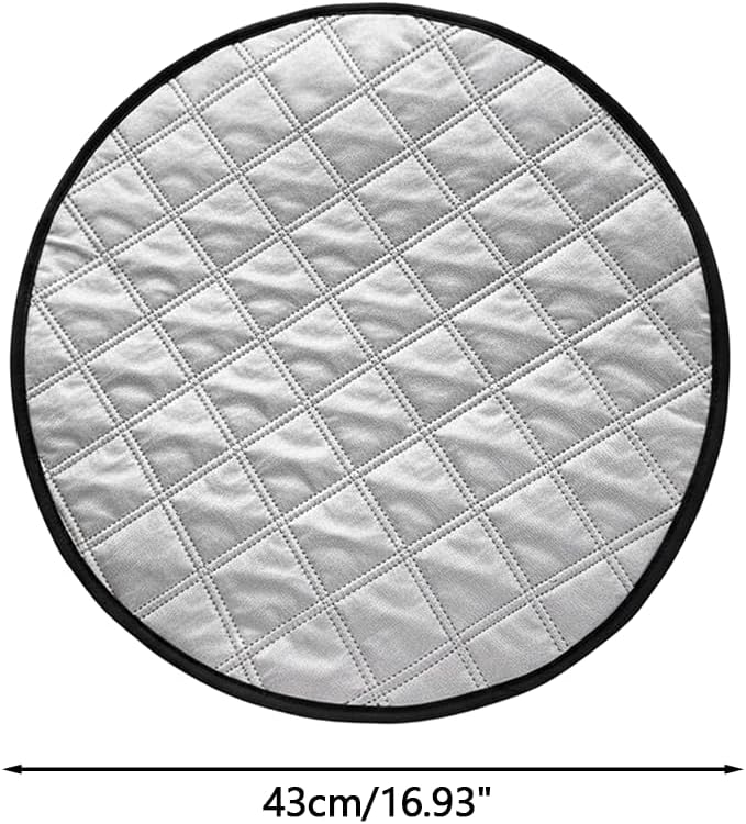 Car Steering Wheel Cover, 3-Layer Steering Wheel Sun Shield, Easy Install, Heat Resistant Sun Cover for Most Cars (16.9inch