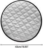 Car Steering Wheel Cover, 3-Layer Steering Wheel Sun Shield, Easy Install, Heat Resistant Sun Cover for Most Cars (16.9inch