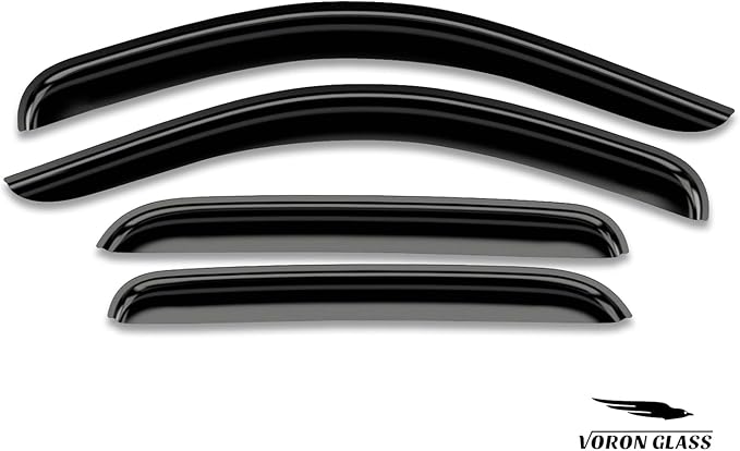 Voron Glass Tape-on Extra Durable Rain Guards for Chevrolet (Chevy) Avalanche 2007-2013, Window Deflectors, Vent Window Visors, 4 Pieces-130184