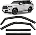 in-Channel Incredibly Durable Rain Guards for Toyota Sequoia 2023-2026, Original Window Deflectors, Vent Window Visors, Vent Deflector, 4 pcs. - 623277