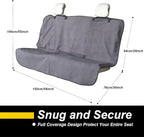 Back Seat Cover for Car Trucks Van SUV Jeep,Waterproof Rear Bench Towel Seat Covers for Dogs and Kids,Automotive Backseat Protector (Grey)