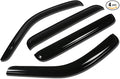 4 PCS Tape on Window Vent Visor Deflector Rain Guard Compatible with 2008-2013 Jeep Liberty, Acrylic
