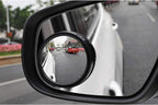 x Blind Spot Mirror, 1.5'' Black Round HD Glass Convex Rear View Mirror, 360° Rotate Wide Angle, Universal for Car SUVs Truck Motorcycle(2 Pcs)