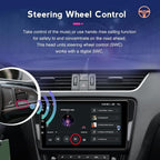 Android 14 Double Din Car Stereo Upgrade Radio for Passat Jetta Tiguan Beetle Golf MK6, 9" Touchscreen Carplay Android Auto GPS WiFi Bluetooth RDS DSP SWC Mirrorlink Mic Backup Camera