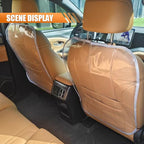 2PCS Car Kick Mats Back Seat Protector for Kids, Universal Anti-Scratch Transparent Auto Seat Back Cover Against Mud, Waterproof Vehicle Backseat Protection Pad for Most SUVs Trucks (Grey)