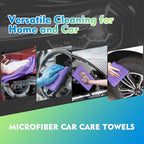 Purple Microfiber Cleaning Cloth 12 Pack 12.5 x 12.5 Inch Microfiber Towels for Cars Ultra Absorbent Cleaning Rags Lint Free Cleaning Towels for Household Kitchen, Window Car